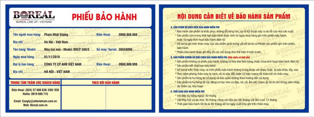Bảo Hành